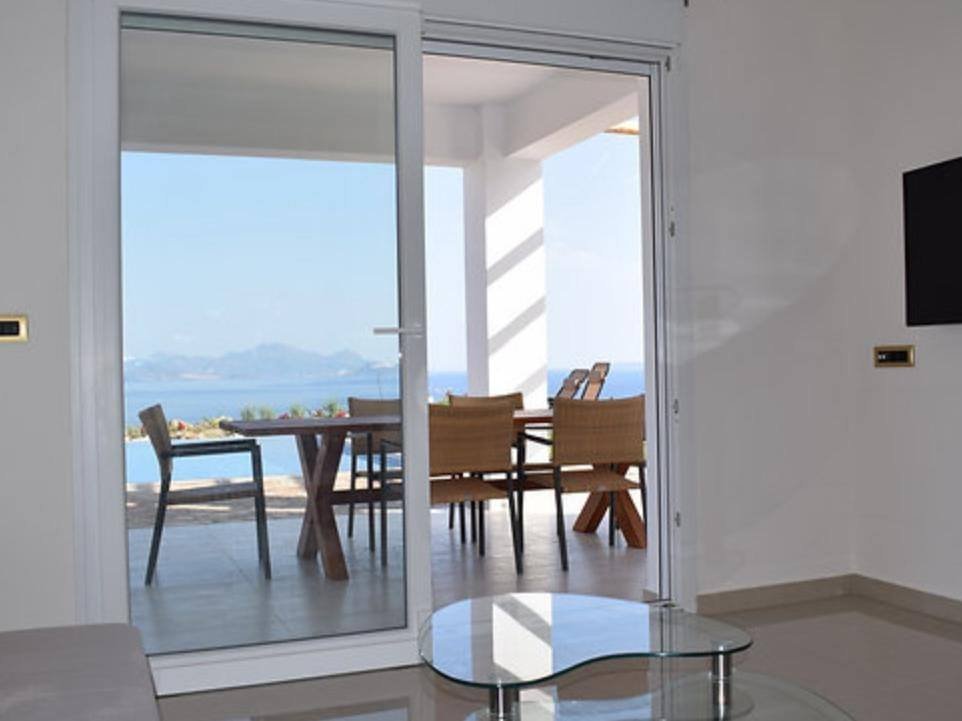Villa Artemis living area with sea view